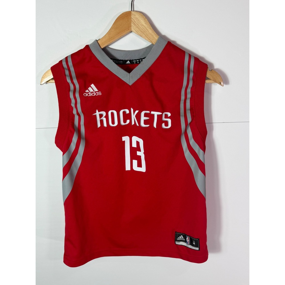 Adidas Houston Rockets James Harden 13 Jersey Kids Medium‎ Red Basketball NBA